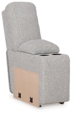 Console with Storage In Solid Pewter Next-Gen Nuvella™;Fabric;Performance Fabric