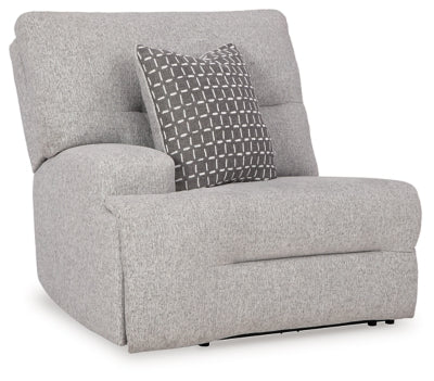 Left-Arm Facing Power Recliner In Solid Pewter Next-Gen Nuvella™;Fabric;Performance Fabric