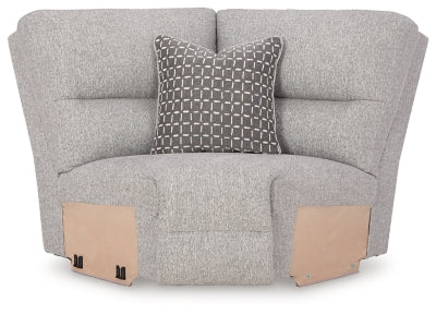 Wedge In Solid Pewter Next-Gen Nuvella™;Fabric;Performance Fabric