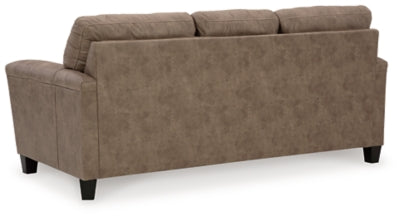Queen Sofa Sleeper In Solid Fossil Fabric