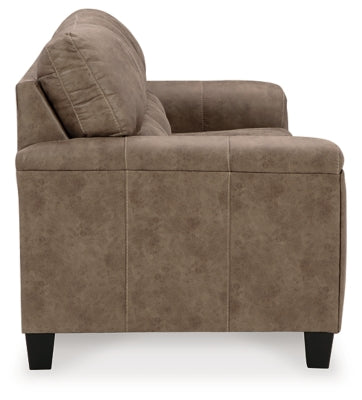 Queen Sofa Sleeper In Solid Fossil Fabric