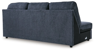 Right-Arm Facing Sofa Chaise In Solid Cobalt Fabric
