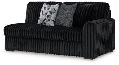 Right-Arm Facing Sofa In Solid Onyx Fabric