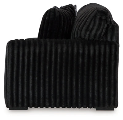 Right-Arm Facing Sofa In Solid Onyx Fabric