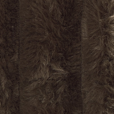 Oversized Accent Ottoman In Solid Chocolate Fabric