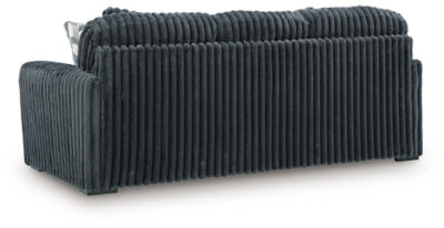 Sofa In Solid Gunmetal Fabric