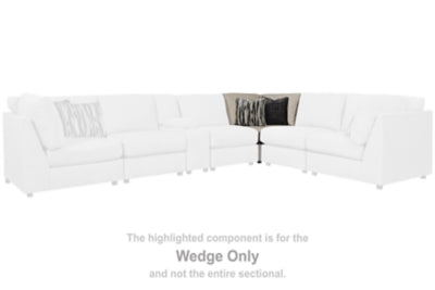 Wedge In Solid Bisque Fabric