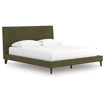 Chirason California King Upholstered Bed with Roll Slats