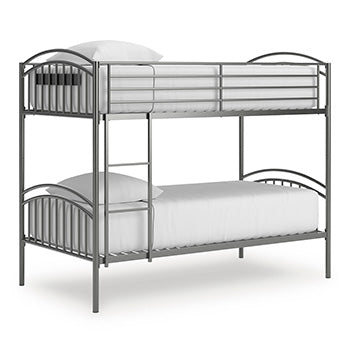 Lanceburg Twin over Twin Bunk Bed with Ladder
