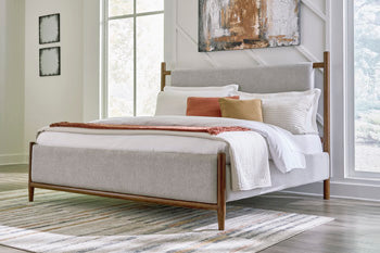 Lyncott King/California King Upholstered Headboard/Footboard/Slats