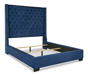 Coralayne Queen Upholstered Footboard with Rails