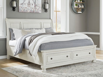 Robbinsdale California King Sleigh Bed with Storage