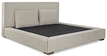 Langford King Upholstered Footboard with Rails