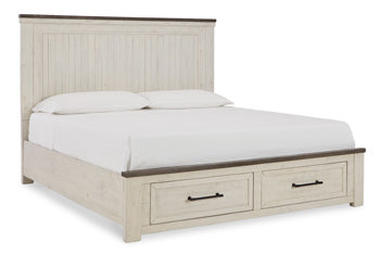 Brewgan King/California King Panel Headboard with Roll Slats