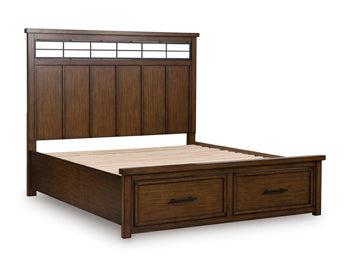 Taffenbrook King/California King Panel Headboard with Roll Slats