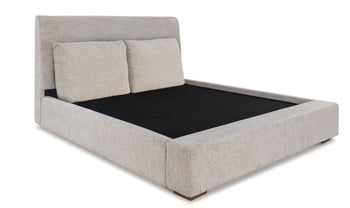 Cabalynn Queen Upholstered Footboard with Rails