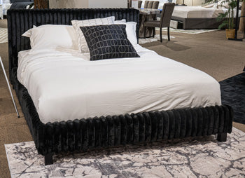 Zuraleus Queen Upholstered Headboard/Footboard/Roll Slats