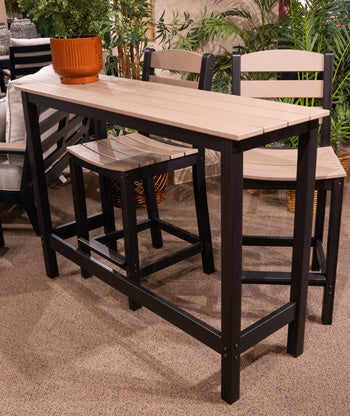Shoreline Beach Outdoor Counter Table and 2 Barstools