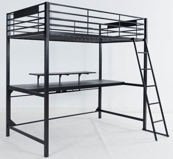 Broshard Twin Loft Bed with Desk