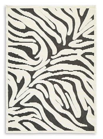 Thomwith 5'1" x 7'2" Washable Rug