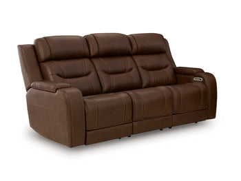 Knightington Power Reclining Sofa with Audio Seating