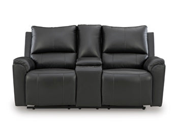 Glossmore Reclining Loveseat with Console